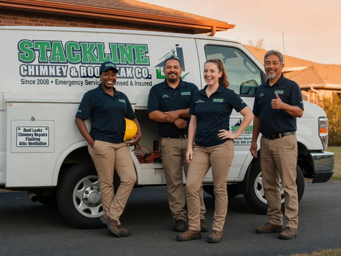 Chimney flashing repair company in Crosby, TX